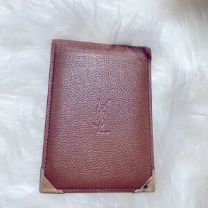 Saint Laurent Credit Card Wallet in Grained Leather